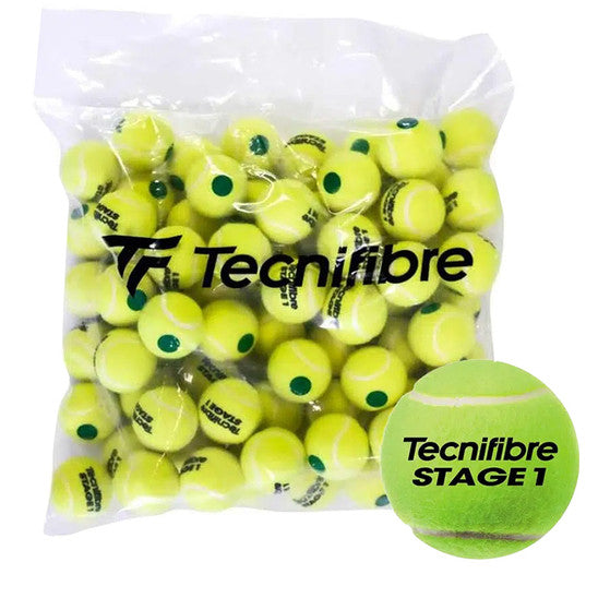 TECNIFIBRE CARTON 144 BALLES STAGE 1 GREEN