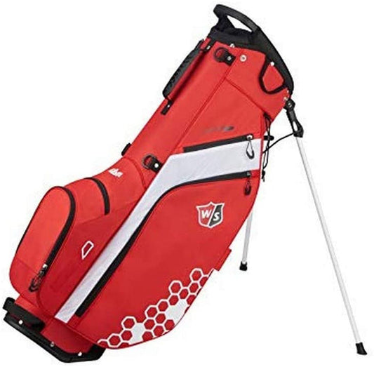 Wilson Staff Golf Bag, Feather Golf Stand Bag, Carry bag, RED/WHITE