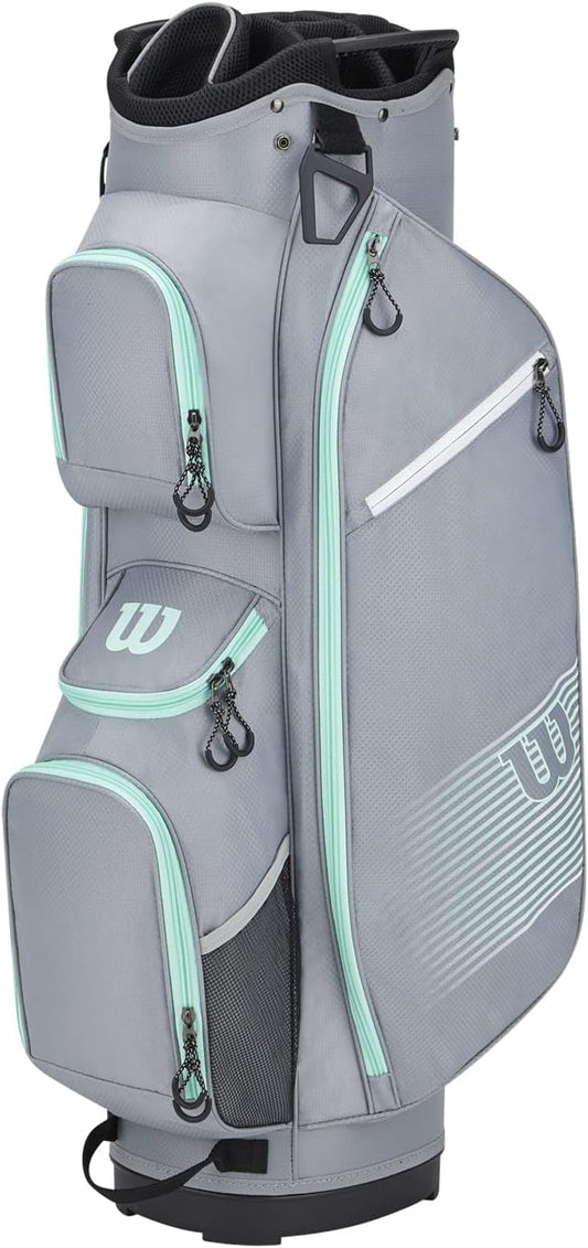 Wilson Ladies Prostaff Golf Cart Bag,Grey/Green,One Size,