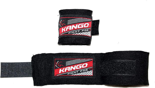 KANGO  Boxing hand wraps Black Nylon   Size= 3-m