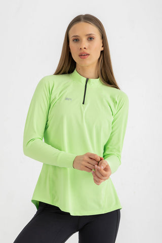 RUFFLE TOP - LEMON LIME