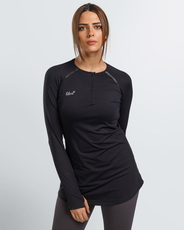 Performance Long Sleeve Top - Black