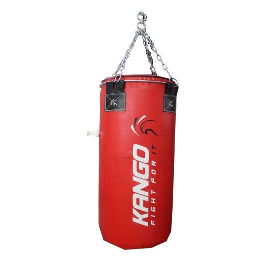 KANGO VINYL PUNCHING SAND BAG 30 - 80KG RED & YELLOW