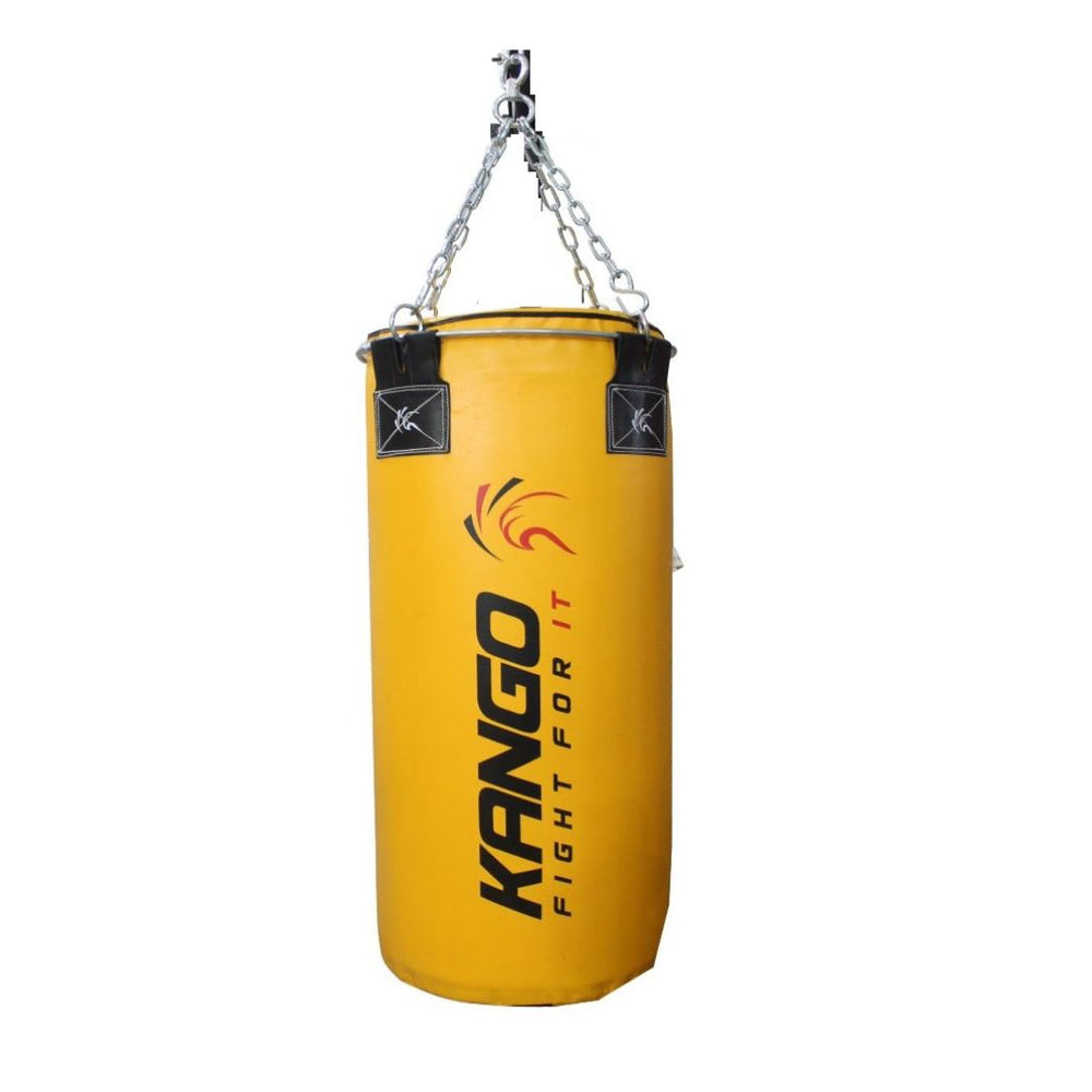 KANGO VINYL PUNCHING SAND BAG 30 - 80KG RED & YELLOW