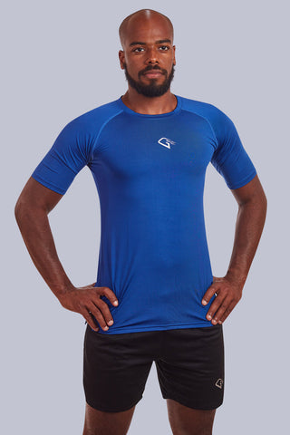 Gorilla Blue Basic Compression T-Shirt G-30