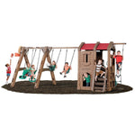 NATURALLY PLAYFUL ADVENTURE LODGE PLAY CENTER WITH GLIDER